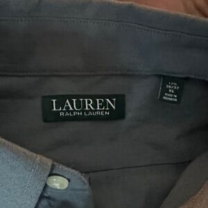 Lauren Ralph Lauren Charcoal Button-Up